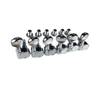 Mini Oval Tuner For Electric Guitar Strings Suitable For Silver Chrome Plated Accessories Traditional Hulusi Musical Instrument(6R as shown)