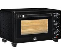 Mini Oven Electric Countertop Compact Toaster Grill Pizza Timer 21 Litre Black