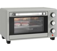 Homcom Mini Oven 21L Electric Grill W/ Adjustable Temp 1400W, Silver Tone Silver One Size