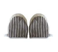 Mini Oven Mitts High Heat Resistant Oven Gloves Kitchen Short Oven Mit with Hanging Loop for BBQ Baking Cooking and Grilling (Khaki)