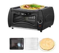 Mini Oven Pizza Maker with Hot Top Plate - Electric Bread and Chapati Maker for Home Cooking and Takeaways, Ideal for Homemade Pizza and Flatbreads