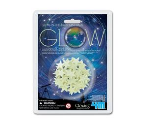 Mini Pack of phosphorescent stickers - Glow in the dark mini stars White one size