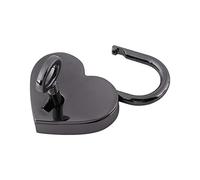 Mini Padlocks with Keys, 39 x 30 mm Small Heart Shape Padlock with Key for Luggage Bag Diary Book Jewelry Box