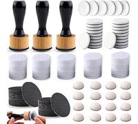 Mini Paint Mixing Tool Set, 129 Pieces, Includes 3 Mini Paint Mixing Tools and 86 Pieces Replacement Foam Pads, Harrowing Mixing Drawing, 40 Pcs Medium Weight Sanding Sanding Sanding Discs