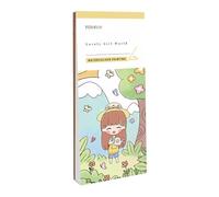 Mini Paint Pad Set Watercolor Art Supplies Pocket Painting Book for Travel Coloring Experience for Kids and Adults Perfect Artists (Light Green, One Size)