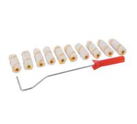 Mini Paint Roller & 10X 100mm Sleeves Painting Decorating Tool Kit Wall Area