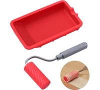 Mini Paint Roller Set - For woodworking glue; applies glue quickly and evenly; reusable glue roller; home painting tool set for home renovation