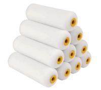 Mini Paint Roller Small Sleeves Foam Pile Refills Radiator Skirting Set 10 Pack