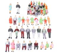 Mini Painted Figures, 30 Pieces Architectural Miniature People, Painted Miniature People Scale Figurine for Miniature Scenes Cities in Miniatur