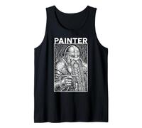 Mini Painter Fantasy Miniature Dwarf Funny Airbrush RPG Tank Top