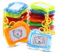 Mini Painting Board, Magic Board, Pack of 12 Magic Board Key Fob Children, Mini Magnetic Board Children, Magnetic Painting Board, Magic Board, for Party Bags, Children's Birthday Party Favours, Party