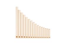 Mini Pan Flute 16 18 Pipe Beginner Teaching Performance Dedicated Adult Easy To Learn Pan Flute C Key(16 white)