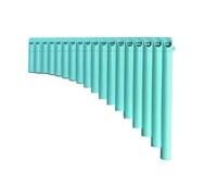 Mini Pan Flute 16/18 Pipes Panflute C Key ABS Plastic Pan Flute Removable Mouthpiece Music Instrument Flauta De(Blue 16 pipes)