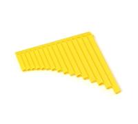 Mini Pan Flute 18 Pipes Professional C Key Pan Flute Portable Panpipe Musical Instrument Plastic Mini(Yellow-16)