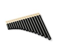 Mini Pan Flute 18 Pipes Professional C Key Pan Flute Portable Panpipe Musical Instrument Plastic Mini(Black-16)