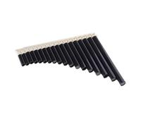 Mini Pan Flute 18 Pipes Professional C Pan Flute Portable Panpipe Musical Instrument Plastic Mini(Black-18)