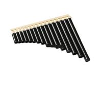 Mini Pan Flute 18 Pipes Professional C Pan Flute Portable Panpipe Musical Instrument Plastic Mini(Black-16)