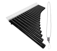 Mini Pan Flute 18 Tube Pan Flute C Key ABS Resin Musical Instrument for Beginners Professional Clear Sound Practical Teaching Gift