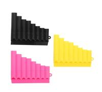 Mini Pan Flute 3pcs Musical Instruments Set 8Tube Pan Flute for Early Education Black Yellow Pink Long Toy Preschool Learning