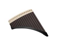 Mini Pan Flute Bent Pan Flute Instrument 16 18 Pipe C Key Professional Performance Beginner(16 beige brown)