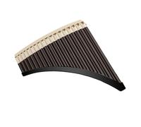 Mini Pan Flute Bent Pan Flute Instrument 16 18 Pipe C Key Professional Performance Beginner(18 beige brown)