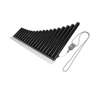 Mini Pan Flute Black Professional Pan Flute Musical Instrument Abs Resin Portable Panpipe Student Beginner