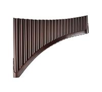 Mini Pan Flute G Key Brown Pan Flute 22 Pipes Traditional Bamboo for Woodwind Easy Carry No Bottom Angel Handmade Pipe PanFlute(Brown-Left-SMALL)