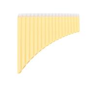 Mini Pan Flute Musical Instruments Pan Flute C Key with Cardboard Carrying Bag for Adults Beginners Teaching Staff Hole(Yellow)