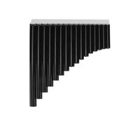 Mini Pan Flute Musical Instruments Pan Flute C Key with Cardboard Carrying Bag for Adults Beginners Teaching Staff Hole(Black)