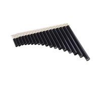 Mini Pan Flute Portable C Scale Panpipe with Ergonomic Key Layout Flute Pan Folk Musical for Outdoor Activity Hole(Black-18)