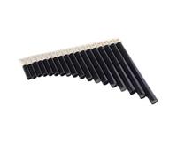 Mini Pan Flute Portable C Scale Panpipe with Ergonomic Layout Flute Pan Folk Musical for Outdoor Activity Hole(Black-18)