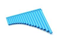 Mini Pan Flute Portable C Scale Panpipe with Ergonomic Layout Flute Pan Folk Musical Plastic Mini(Blue-18)