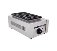 Mini Pancake Maker, Commercial Waffle Maker, Rust-Resistant Stainless Steel, Adjustable Temperature, Ideal for Breakfast and Desserts