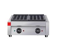 Mini Pancake Maker, Commercial Waffle Maker, Rust-Resistant Stainless Steel, Adjustable Temperature, Ideal for Breakfast and Desserts