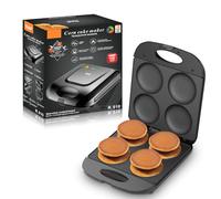 Mini Pancake Pan, 1400W Electric Arepa Maker with Nonstick Surface, Nonstick Pan Cake Maker Griddle, Make 4 Unique Flapjack, for Cooking Healthy Fried Eggs Burger Omelette