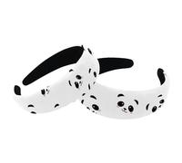 Mini Panda Pattern Headbands for Women Ladies Non Slip Makeup Headband Wide Top Turban Hair Bands Hoops for Shower, 2 Packs