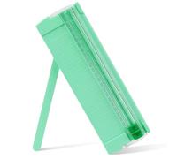 Mini Paper Cutter,Paper Trimmer Guillotine A4 A5 with Automatic Security Safeguard for Paper Label Card, Craft Paper and Photos (Green)