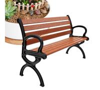Mini Park Bench - Dollhousee Garden Seat, Realistic Miniature Model | Lawn Fence Decoration Item for Play Scenario Landscape Project Creative Storytelling, Home Travel School