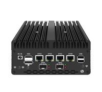 Mini PC 8505 without Fan with DDR5 M.2 Nvme 4 i226 2.5G LAN, USB, HDMI, DP, Type C, 2x 10G SFP+, WiFi, Micro Router Appliance, AES-NI, OPNsense, No RAM without SSD