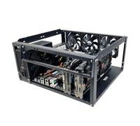 Mini PC Case - Desktop Computer Chassis, Multipurpose Build Frame, ATX Housing System, Strong Airflow Cooling Structure | Mini PC DIY Computer Case For Setup Upgrade And Hardware System Unit