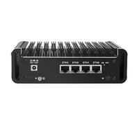 Mini PC Celeron J6413, Firewall Hardware 4 x i226V 2.5GbE LAN, DDR4 2*M.2 NVMe,2*HDMI 1.4/Type-C Display,Micro Router Appliance support Home Office OPNsense AES-NI,TF Card Slot,4GB RAM 128GB SSD