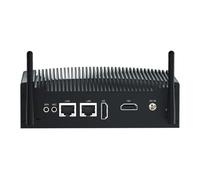 Mini PC fanless Core i7 10510U 64GB RAM 1TB SSD 2x Gigabit LAN, 2x HD, 2x RS232 COM, Win 11 Industrial Mini PC i7, 12V Low Power, Dustproof, Anti-Interference, VESA, Auto Power ON