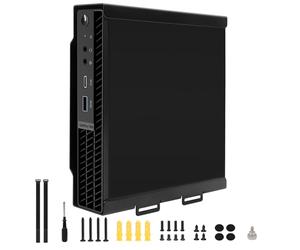 Mini PC Mount for Dell OptiPlex Micro Form Factor Case, Wall VESA and Under Desk Mount Fits Dell pro Micro,Plus MFF QCM1250,3040,3046,3050,3060,3070,3080,5050,5060,5070,7040,7050,7060, 7070 and More
