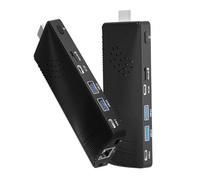 Mini PC Stick, Win 11 Celeron J4105 8GB RAM 128GB eMMC 2.7GHz, USB-C Fanless Desktop PC, USB 3.0 X 2, RJ45 Gigabit Ethernet 4K 60Hz, WiFi BT 5.2, HDMI 2.0 for Business, Home, Office