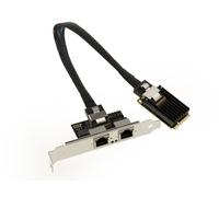 KALEA-INFORMATIQUE Mini PCI EXPRESS (MiniPCIE) card - 2 PORTS RJ45 LAN GIGABIT ethernet with Intel I350 Chipset - mPCIe NIC 10 / 100 / 1000