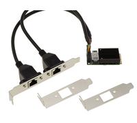 Mini Pcie - 2 Ports LAN Gigabit Ethernet RJ45 on Cables- Intel I350