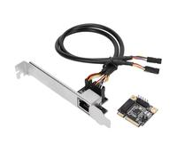 Mini PCIe Gigabit Ethernet Network Card, RJ 45 Port, with LED Light, for Windows/for Windows Server/for Linux