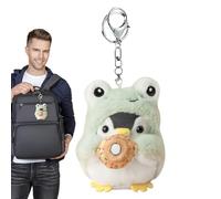 Mini Penguin Plush - Soft Stuffed Keychain, Cute Portable, Small Toy Pendant, Lightweight Key Holder | Adorable Fun Travel Accessory, Ideal for Kids Backpack School Gift Daily Use