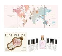 Mini Perfume, Mini Perfume 1 Set Calendar Box Design Samples for Women, Couple, Travel, Christmas Party, Total 70ml, Travel