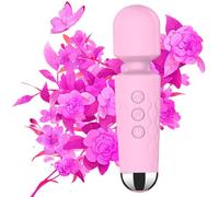 Mini Personal Massage Small Cordless Handheld Bullet Massager - Powerful - Quiet - Back Legs Hand Pains and Sports Recovery(Pink